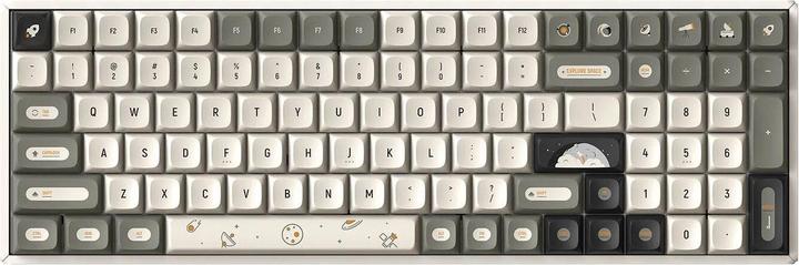 Iqunix F97 Hitchhiker Wireless Gaming Keyboard, RGB - Moonstone Switches (DE, Wireless)