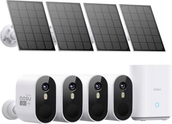Actual product image Aosu C7P-4H C7P0.WAEU04000 WLAN IP surveillance camera set 2048 x 1536 pixels (2048 x 1536 pixels)