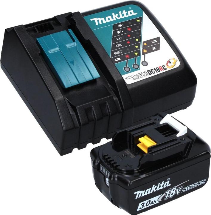 Produktbild Makita DUM 604 RF1XJ Akku Grasschere 18 V mit Gras- und Strauchscherblatt + 1x Akku 3,0 Ah + (Akkubetrieb)