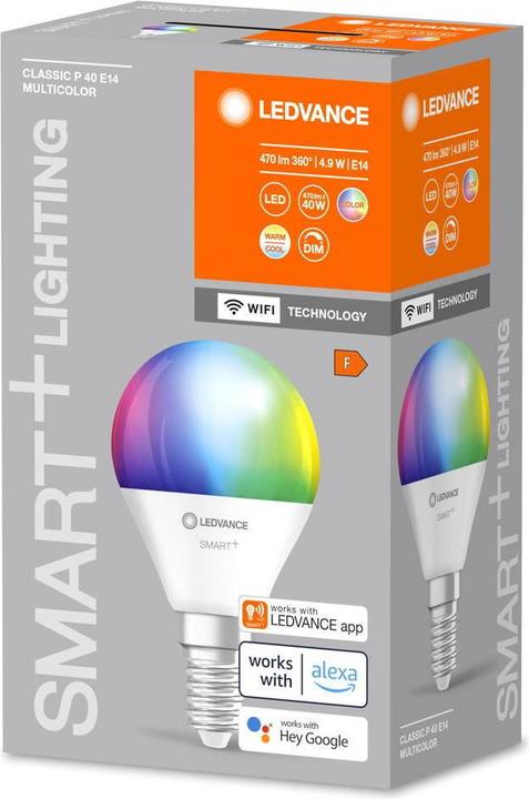 Actual product image Ledvance Smart+ Mini (E14, 4.90 W, 470 lm, 1 x, F)