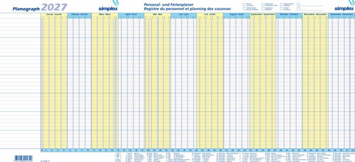 Immagine prodotto Simplex Planograph (Nessuna rilegatura, Tedesco, Francese)