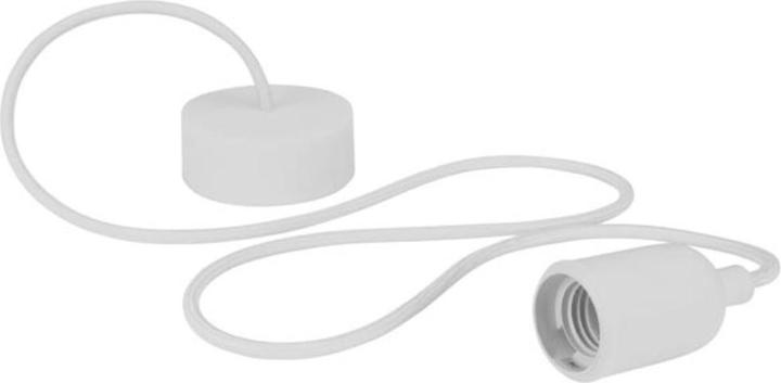Immagine prodotto Vellight Lampada a sospensione di design con cavo tessile - Bianco (E27)
