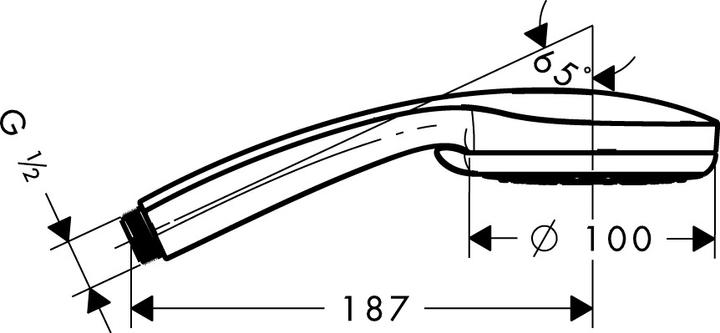 Produktbild hansgrohe Croma 100 Multi (3 Strahlarten, 19 l/min)