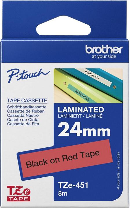 Produktbild Brother Tze-451 (2.40 cm, Schwarz, Rot)