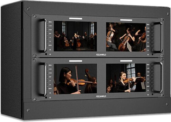 Actual product image Feelworld D71 PLUS H Dual Rack Monitor