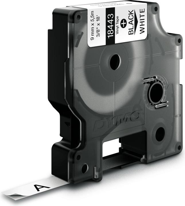 Dymo Ruban vinyle Rhino, 18443, blanc (0.90 cm, Blanc)
