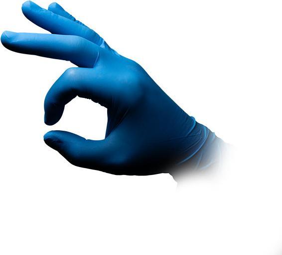 Actual product image Med-Comfort Disposable glove Blue Eco-Plus Nitrile Powderfree XL, 90 pcs. (XL)