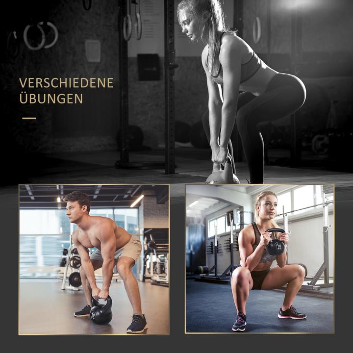 Produktbild Homcom Kettlebell Kunststoff, Sand Schwarz