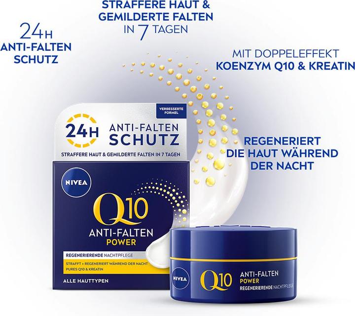 Produktbild NIVEA Q10 Power Anti-Falten Regenerierende Nachtcreme (50 ml)