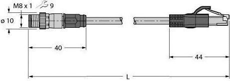 Immagine prodotto Turck Gestione (UTP, CAT5e, 1 m)