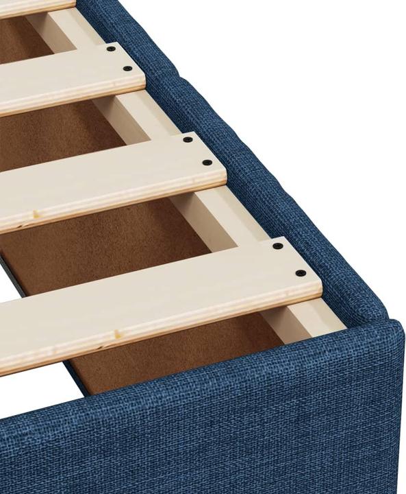 Image du produit VidaXL Lit Boxspring avec matelas Lit double Lit rembourré bleu 140x200cm (140 x 200, 140 x 200)