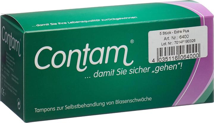 Image du produit Contam Tampon vaginal 40mm Extra Plus (5 pcs) (5 x)