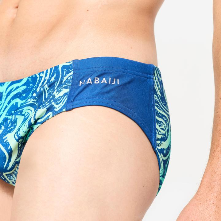Actual product image Watko Badehose Slip Wasserball Herren - 500 All Vai türkis (42)