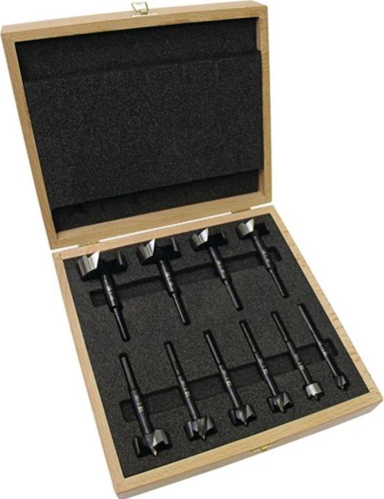 Fisch Tools Forstnerbohrersatz BLACK SHARK PRO (15, 20, 25, 26, 30, 35, 40, 45, 50, 55 mm)