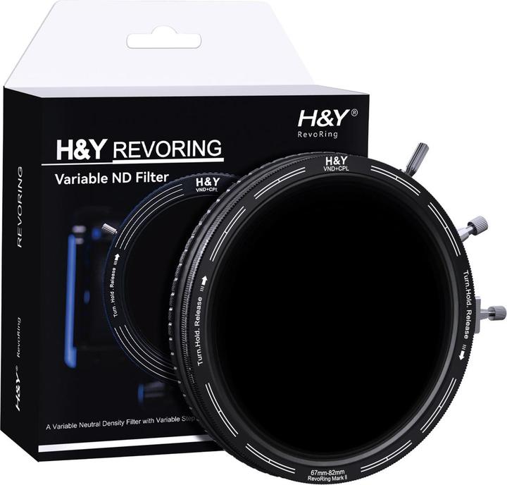 Produktbild H&Y REVORING ND3-1000+CPL Filter MkII 67-82mm (82 mm, ND- / Graufilter)
