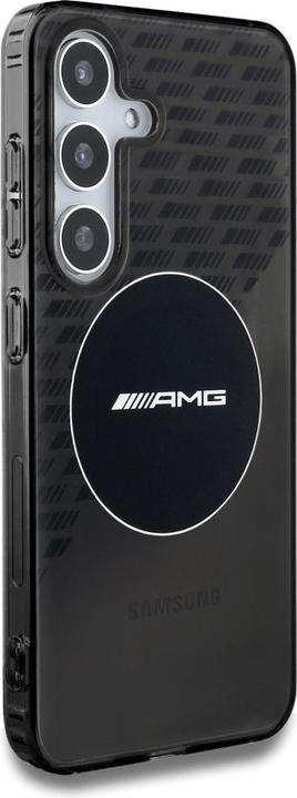 Produktbild Mercedes AMG Transparent Rhombs MagSafe Case for Samsung Galaxy S25 - Black (Samsung Galaxy S25)