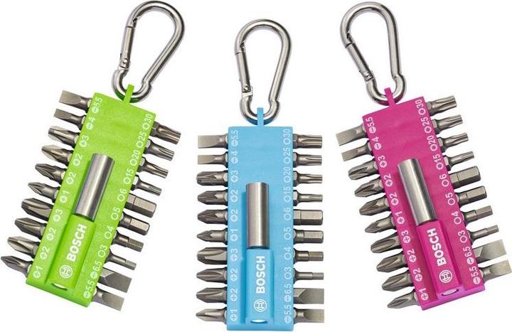 Produktbild Bosch Zubehör 21-teiliges Schrauberbit-Set mit Snap-hook, Pink (Innensechsrund TX M20, Innensechsrund TX M30, Innensechsrund TX M15, Innensechsrund TX M25, Kreuz Phillips PH M1, Kreuz Phillips PH M2, Kreuz Pozidriv PZ M1, Kreuz Pozidriv PZ M2, Kreuz Phillips PH M3, Kreuz Pozidriv PZ M3)
