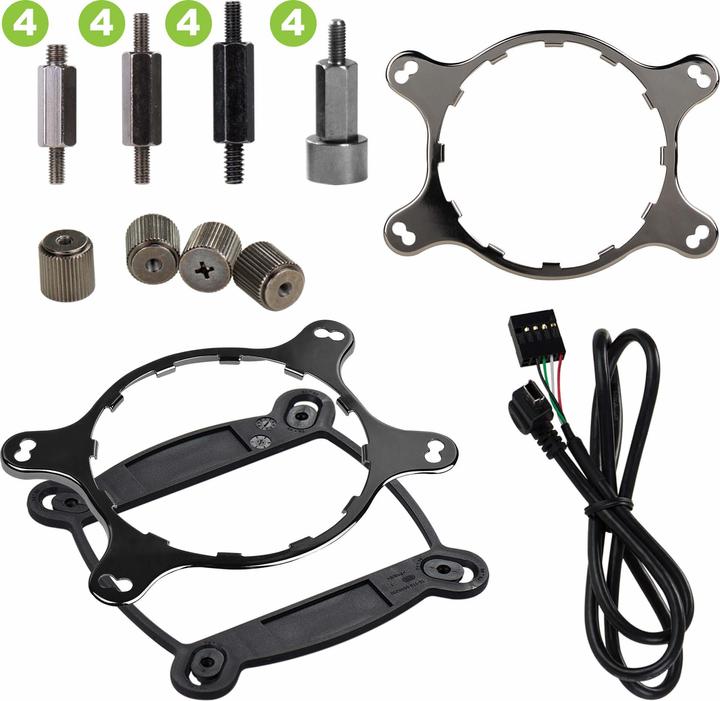 Actual product image EVGA CLC 360 Liquid Water CPU Cooler RGB LED Cooling