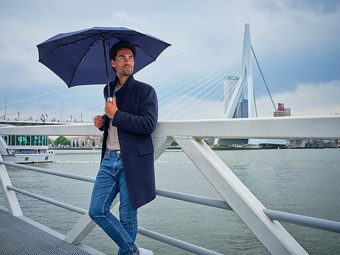 Image du produit Senz Micro parapluie pliable Storm, bleu minuit