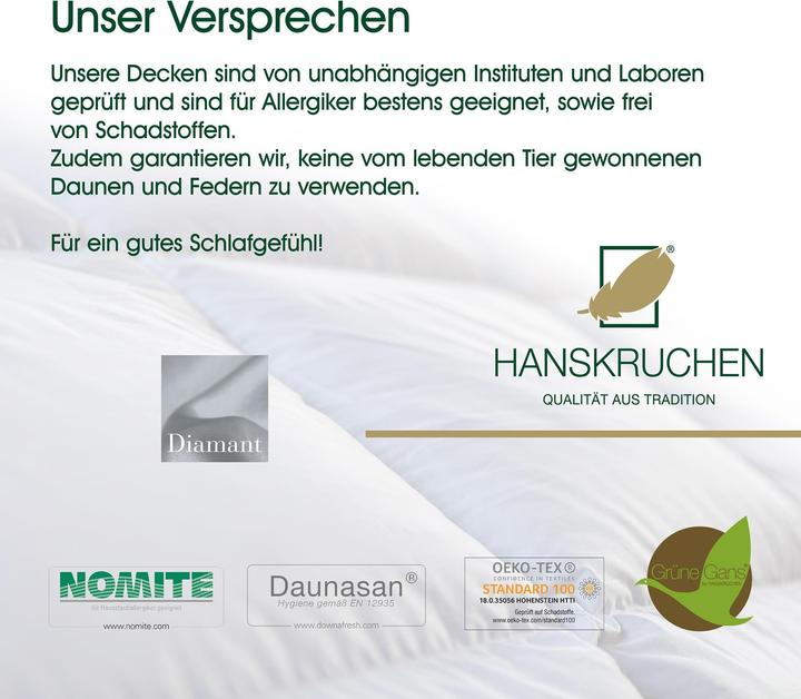 Actual product image Hanskruchen Diamant (220 g, 135 x 200 cm)