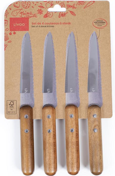 Produktbild Livoo Set mit 4 Steakmessern (4 Stück, Messer)