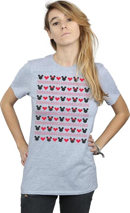 Disney Mickey And Minnie Christmas Hearts TShirt (3XL)