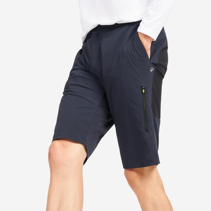 Actual product image Tribord Shorts Segeln Herren wasserabweisend 500 grau/schwarz (34)