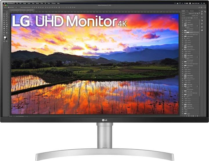 Actual product image LG ECRAN 31,5 BLANC IPS 16:9 UHD 4K 3840X2160 350CD/M 5MS 2XHDMI DISPLAYPORT H (3840 x 2160 Pixels, 31.50")