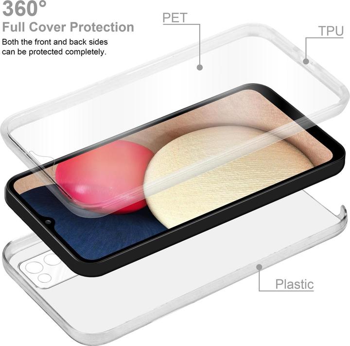Produktbild Cadorabo TPU 360 Grad Case Cover (Samsung Galaxy A02s)