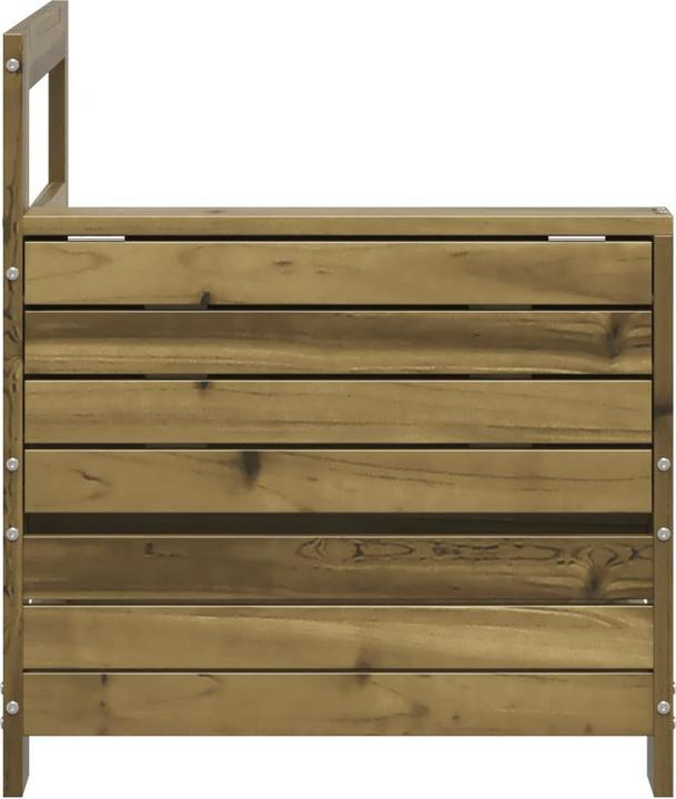 Produktbild VidaXL Gartensofa mit Armlehne und Beistelltisch