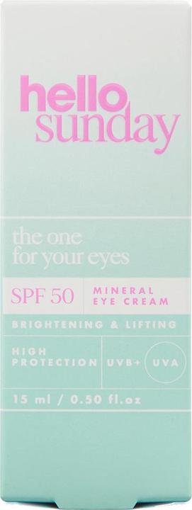 Image du produit Hello sunday the one for your eyes Crème minérale pour les yeux SPF 50 (Crème, 15 ml)