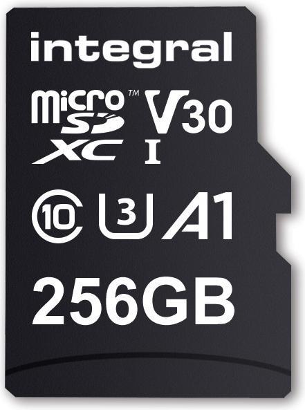 Produktbild PREMIUM HIGH SPEED MICROSDHC/XC V30 UHS-I U3 MicroSD (256 GB, microSD, U3, UHS-I)