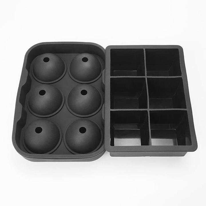 Produktbild Metamorph Riesen Quader und Kugel Eiswürfelform Set 12-fach