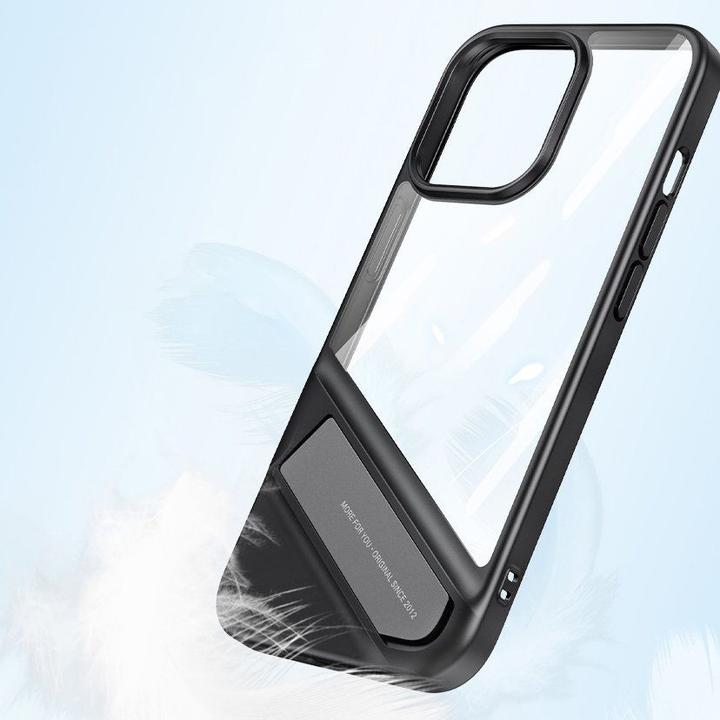 Actual product image Ugreen Fusion Kickstand Case iPhone 13 Pro Hard Cover with Gel Frame and Stand black (90153) (Apple iPhone 13 Pro)