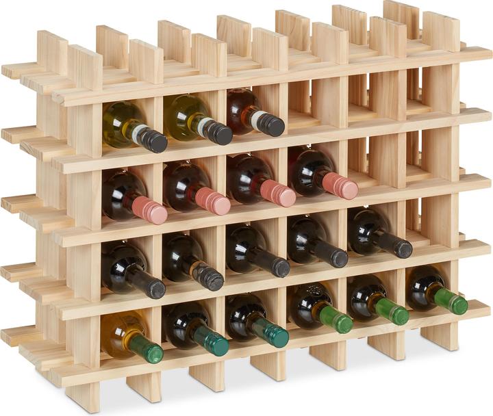 Produktbild Relaxdays Weinregal (75 x 24 x 54 cm, 24 Fl.)