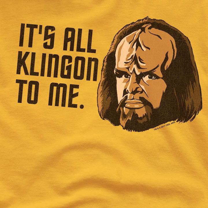 Actual product image Mens All Klingon T-Shirt (L)