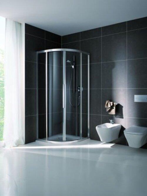 Produktbild Koralle Viertelkreisduschekabine mit 2 Schiebeelementen und 2 Festfeldern myDay VSF Radius 500 75/90 (57.40 cm, 208 cm, 37.40 cm)
