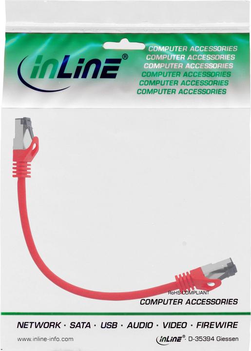 Produktbild InLine Patchkabel (S/FTP, CAT8.1, 0.30 m)