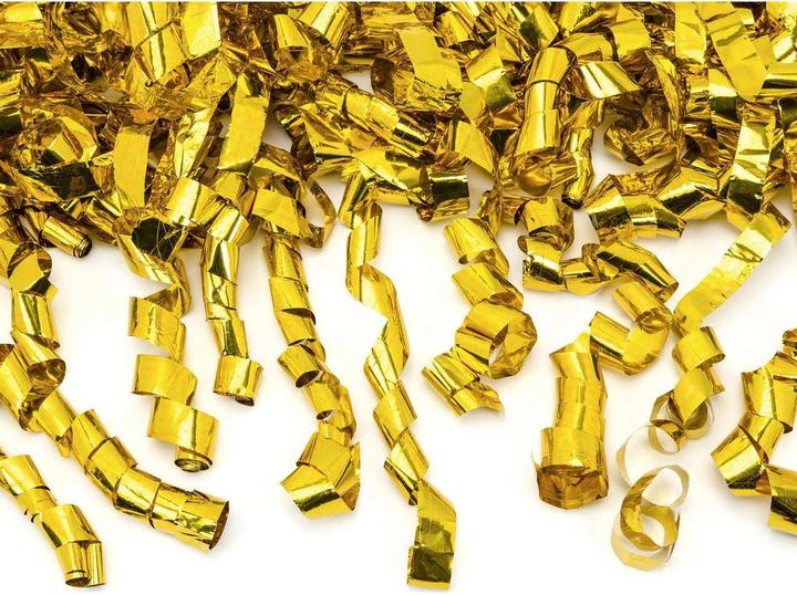 Actual product image Partydeco Confetti Cannon - 60cm - Metallic - Streamers - Gold
