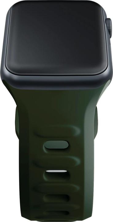 Produktbild 3MK Silicone Watch Strap Ciemnozielony/ Dark Green dla Apple Watch 42/44/45/49mm (Silikon, Edelstahl)