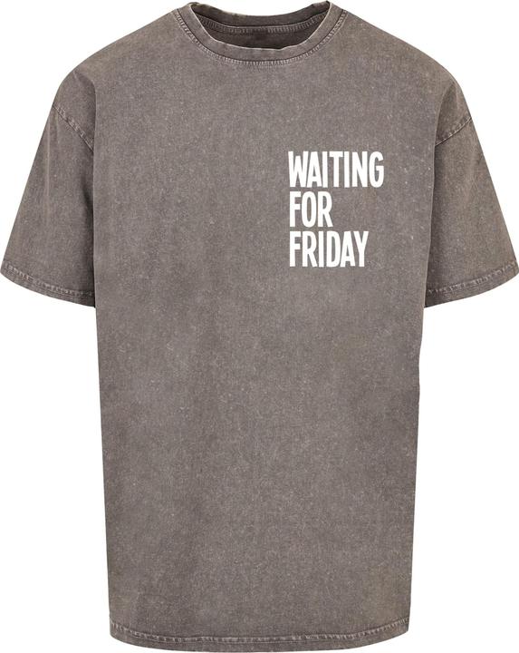 Actual product image Mister Tee MisterTee Waiting For Friday Acid Washed Heavy Oversize Tee - 174799 (L)