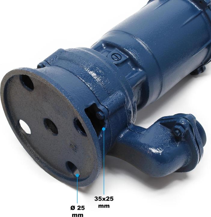 Produktbild Wiltec Schmutzwasserpumpe 15000 l/h 1100 W mit 20 m Schlauch Baupumpe Tauchpumpe (Schmutzwasserpumpe)