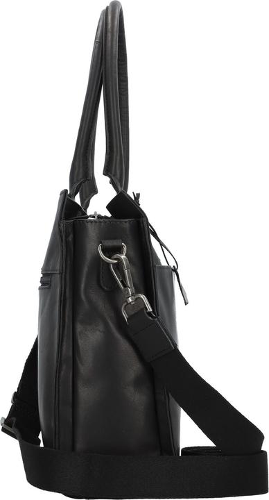 Immagine prodotto Greenburry Borsa a tracolla nera pura in pelle 40 cm scomparto per laptop