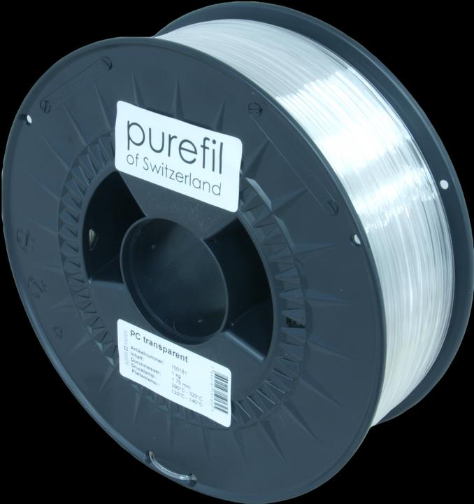 Produktbild Purefil Filament (PC, 1.75 mm, 1000 g, Transparent)