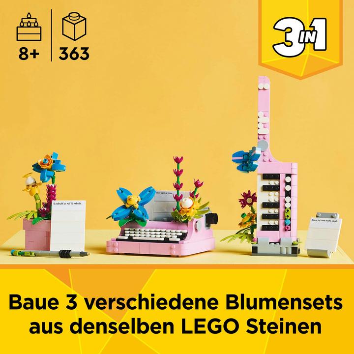 Actual product image LEGO Schreibmaschine mit Blumen (31169, LEGO Creator 3-in-1)