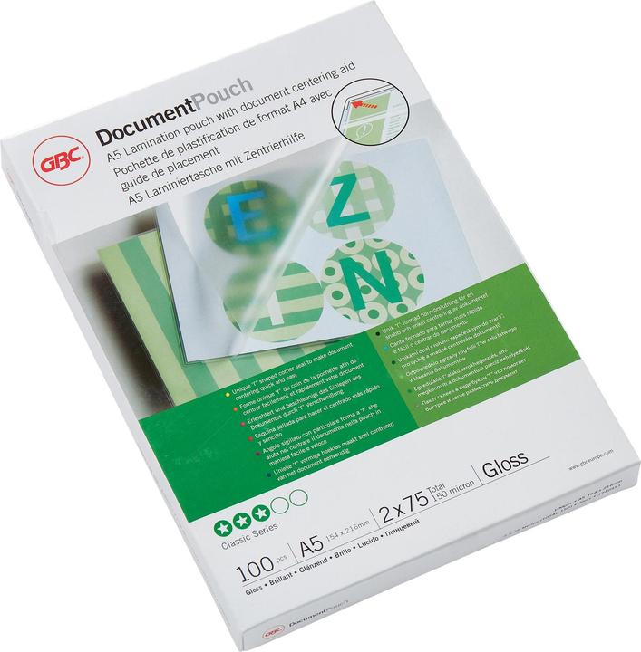 Produktbild GBC Laminierfolie (A5, 100 Stück, 75 µm)