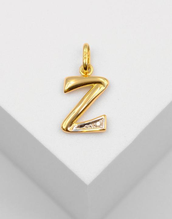 Image du produit Muau Lettre (750, Or blanc, Or jaune 18 K)