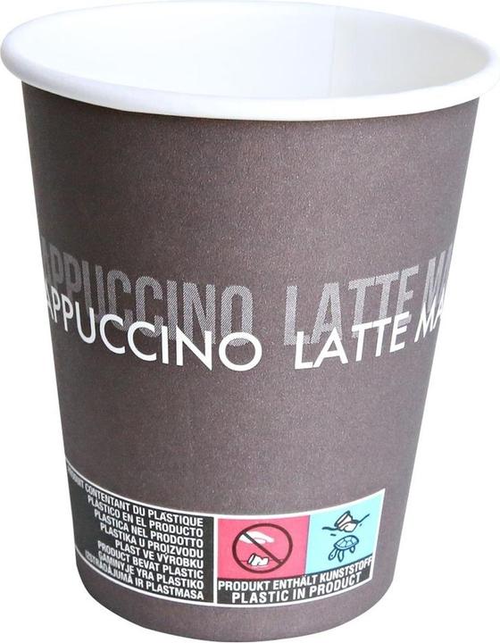 Immagine prodotto Hygostar Tazza da caffè da portare via 400ml DM 90mm cartone marrone-bianco PU=50 pezzi (50 x)