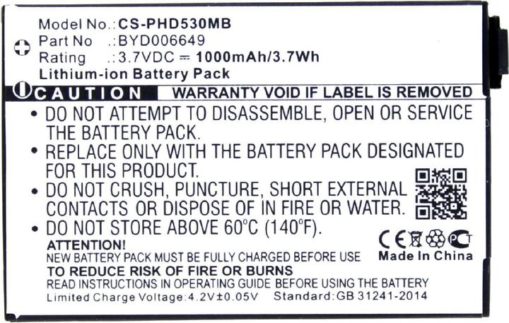 Produktbild AGI 22253 - Akku - Philips - AVENT ECO SCD535 DECT - Schwarz - Lithium-Ion (Li-Ion)