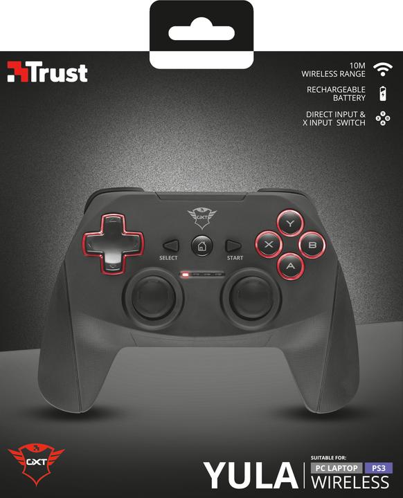 Actual product image Trust GXT 545 wireless Gamepad (PC, PS3)